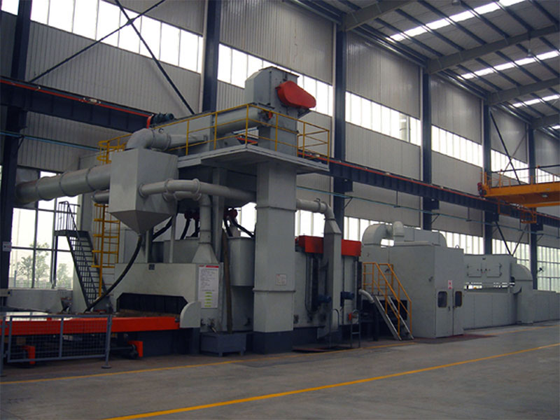 Q69 Roller Conveyor Shot Blasting  Machines For Shotblasting Plates and Structures