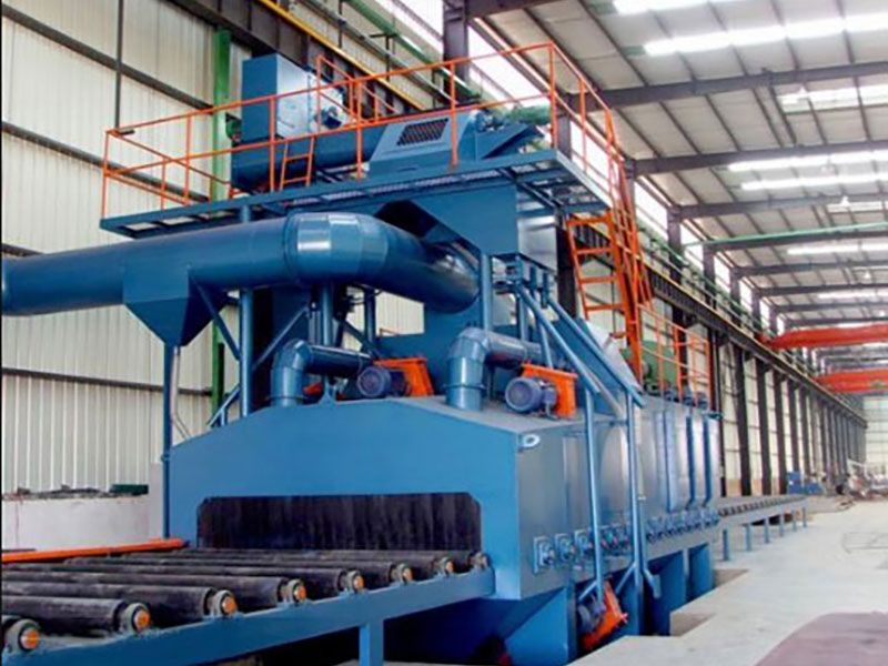 QLY Steel Plate Shot Blasting And Painting Line