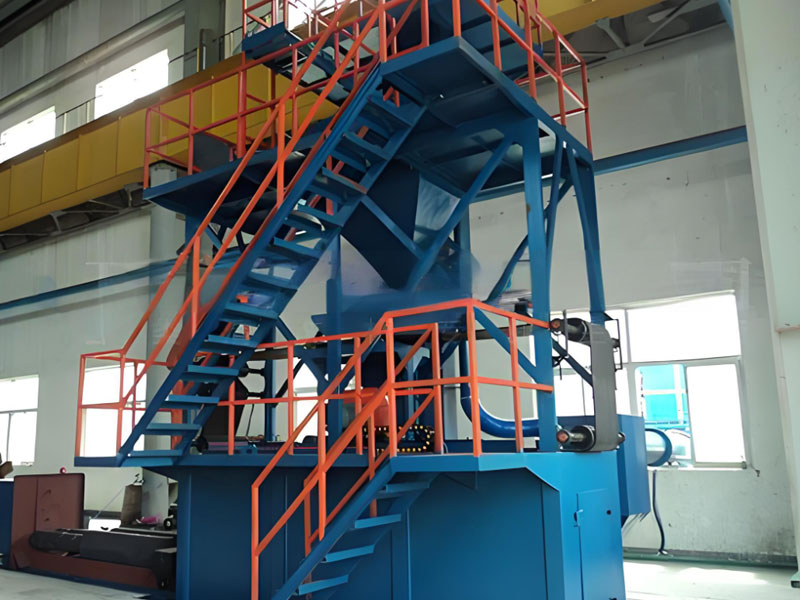 How to use the roll texturing shot blasting machine