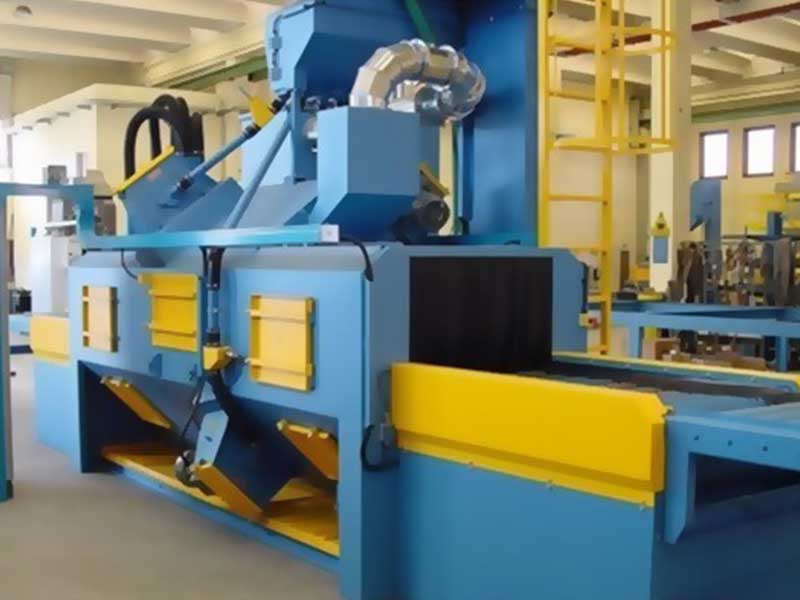 QWD Portable Wire mesh belt sand blaster for sale