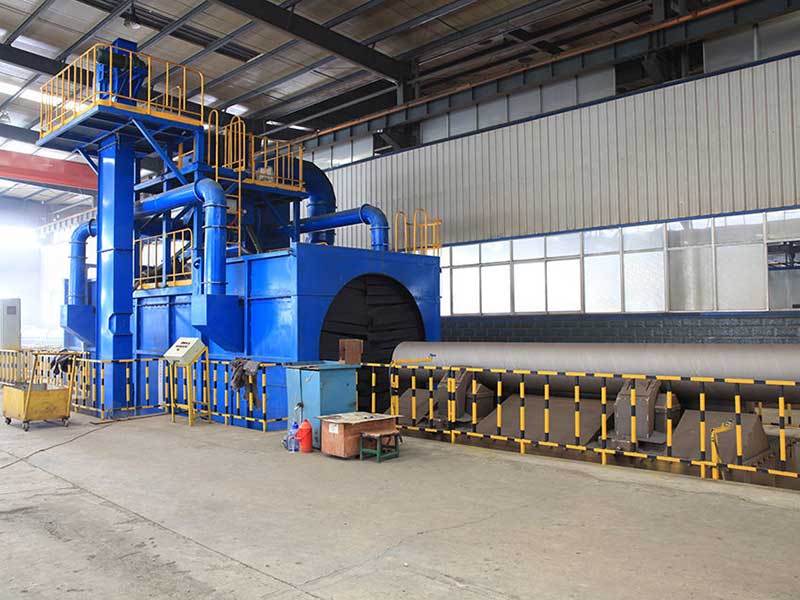 QGW steel pipe shot blasting machine